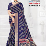 Trendy Printed Saree with Blouse Piece for Women’s Ethnic Wardrobe | GLC-KANCHI SILK