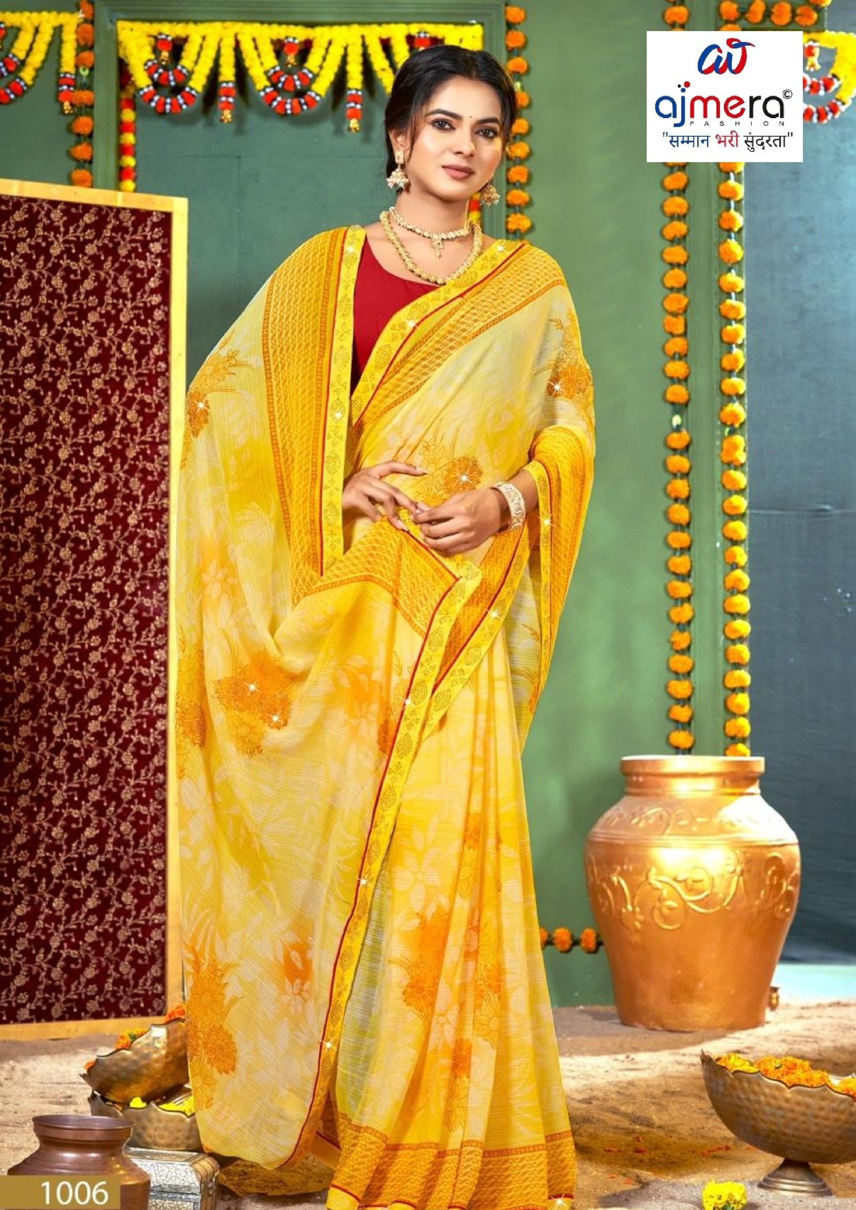 Beautiful Printed Saree with Blouse Piece for Cultural Celebrations  | PRM-RANGBAAZ