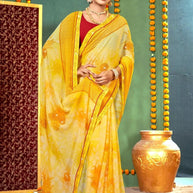 Beautiful Printed Saree with Blouse Piece for Cultural Celebrations  | PRM-RANGBAAZ