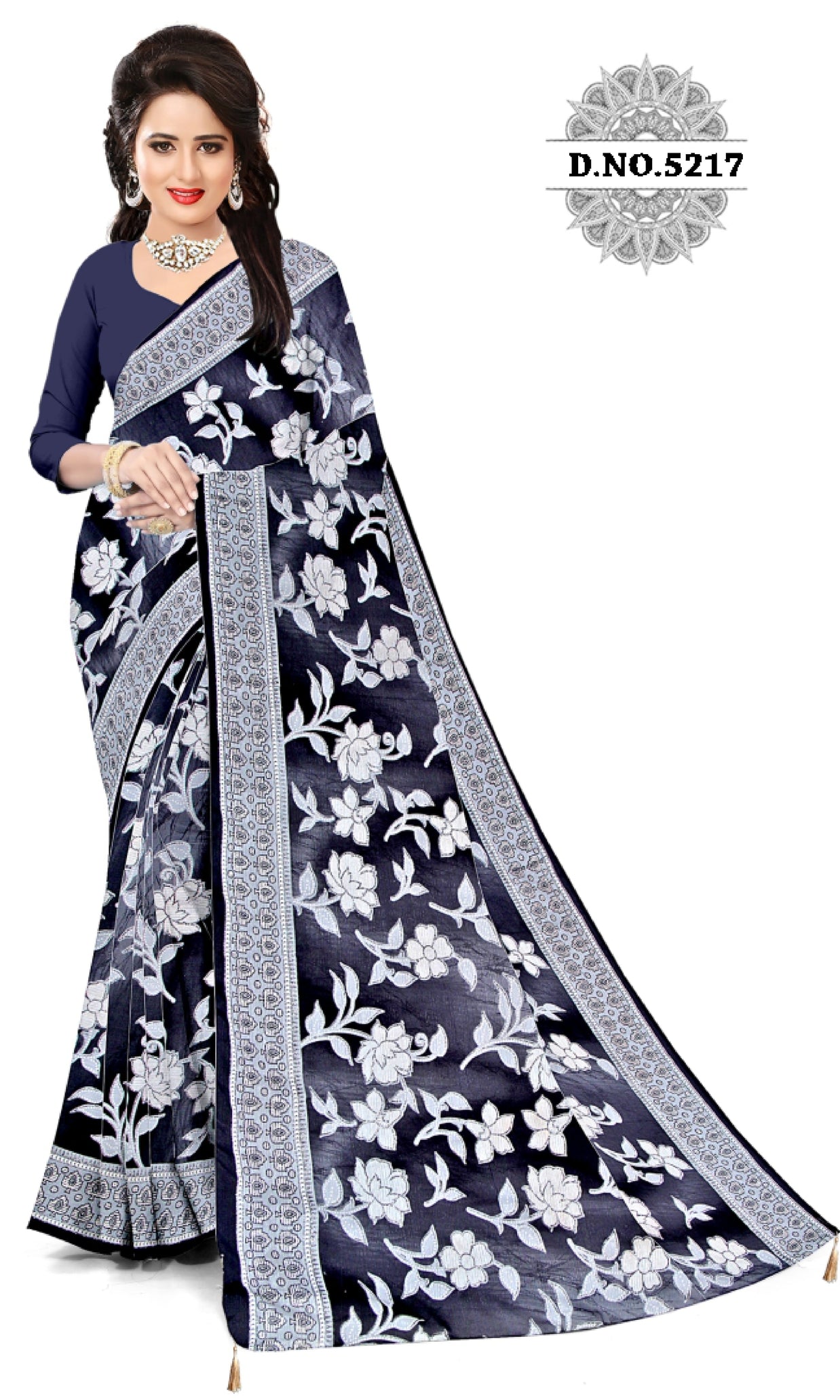 Trendy Printed Saree with Blouse Piece for Women’s Ethnic Wardrobe  | CAS-PURNIMA