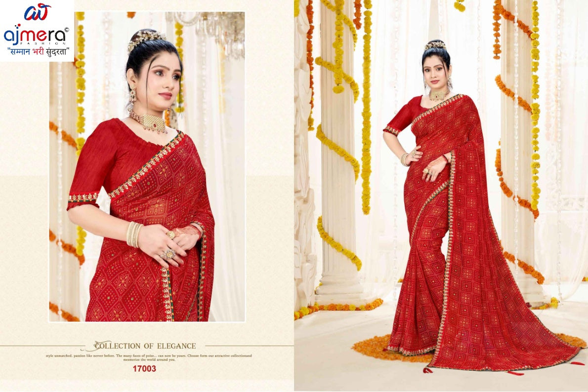 Graceful Printed Saree with Blouse Piece for Modern Ethnic Fashion | JS-SUHAG