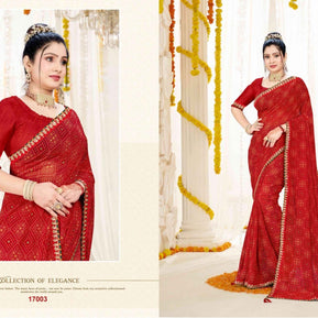 Graceful Printed Saree with Blouse Piece for Modern Ethnic Fashion | JS-SUHAG