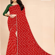 Chic Printed Saree with Blouse Piece for Sophisticated Ethnic Style  | JS-NIKITA
