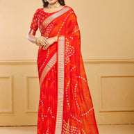 Exclusive Printed Saree with Blouse Piece for Elegant Ethnic Look  | RDD-HIMANI