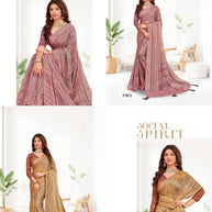 Stylish Printed Saree with Blouse Piece for Traditional Celebrations  | RDD-VEENA VOL-08