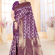 Fancy Jacquard Silk Saree With Blouse Piece | TUL-AARTI SITA COTTON