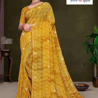 Elegant Printed Saree with Designer Blouse Piece for Festive Wear | SSR-AGARTALA