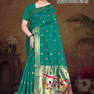 Stylish Jacquard Silk Saree with Blouse Piece for Festive Collection | TUL-SAFARI COTTON VOL-03