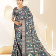 Trendy Printed Saree with Blouse Piece for Women’s Ethnic Wardrobe | RDD-VARSHINI VOL-09