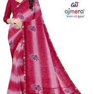 Premium Printed Saree with Matching Blouse Piece for Ethnic Elegance  | CAS-VARMALA