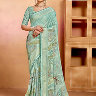 Chic Printed Saree with Blouse Piece for Sophisticated Ethnic Style  | RDD-PRACHI VOL-03