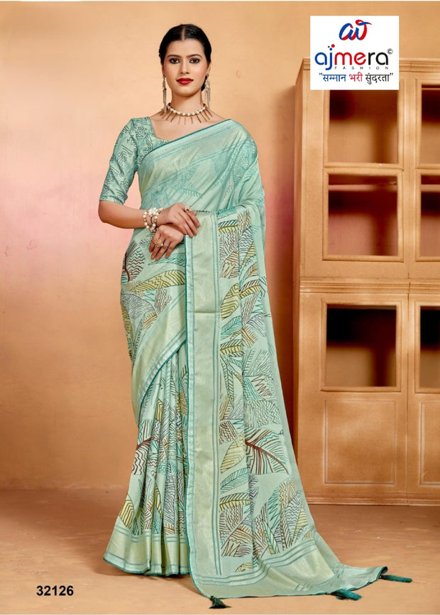 Chic Printed Saree with Blouse Piece for Sophisticated Ethnic Style  | RDD-PRACHI VOL-03