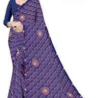 Fashionable Printed Saree with Blouse Piece for Festive Collection  | CAS-PANCHWATI