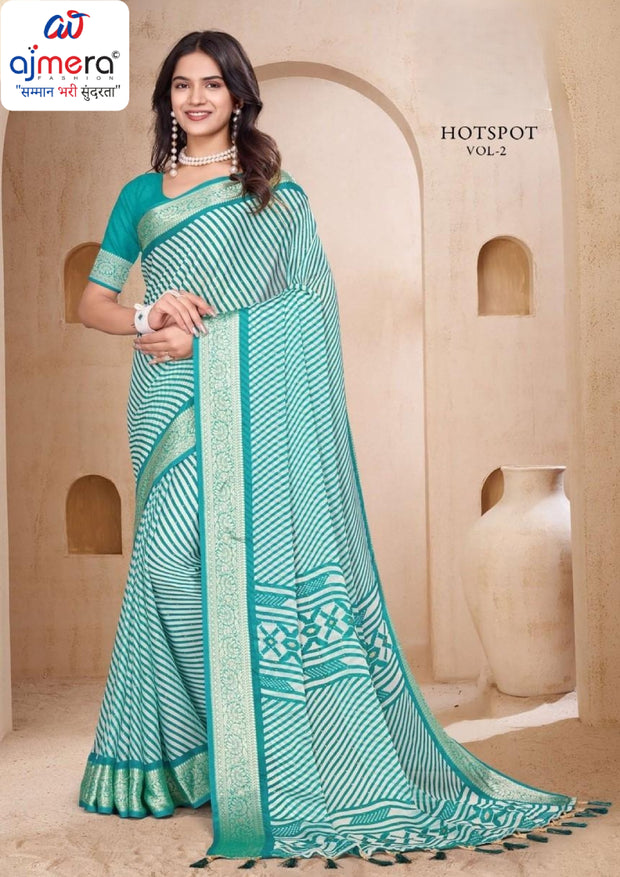 Trendy Printed Saree with Blouse Piece for Women’s Ethnic Wardrobe  | RMF-HOTSPOT VOL-2