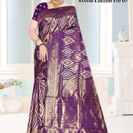 Graceful Jacquard Silk Saree with Blouse Piece for Timeless Ethnic Fashion | TUL-ROMA COTTON VOL-02