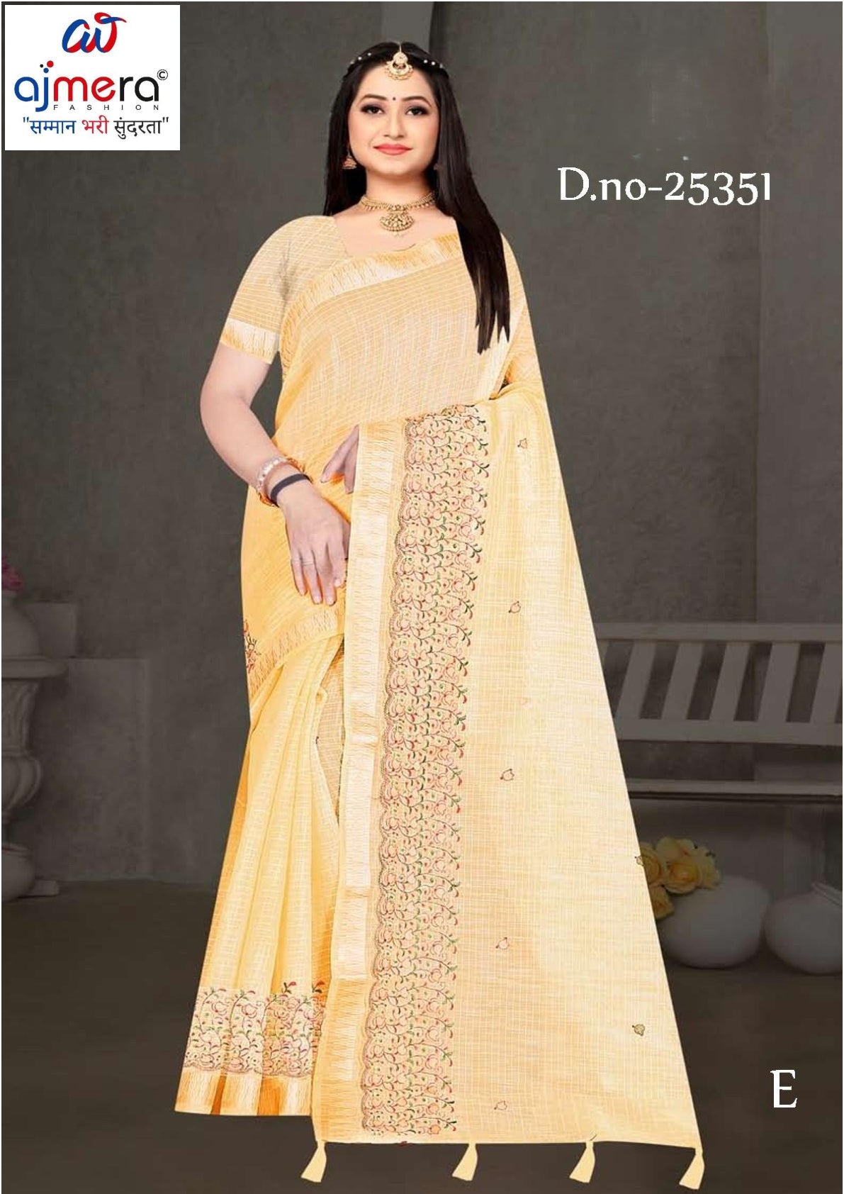Classic Craft Jacquard Silk Saree With Blouse Piece | MTE-25351