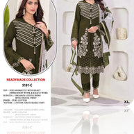 Designer Georgette Stitched Suit | FID-5191