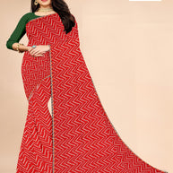 Chic Printed Saree with Blouse Piece for Sophisticated Ethnic Style  | JS-NIKITA