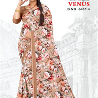 Contemporary Printed Saree with Blouse Piece for Premium Wear | GLC-VENUS