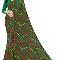 Zomato Print Loose Saree with Blouse for Premium Ethnic and Traditional Wear | CAS-SAWARIYA