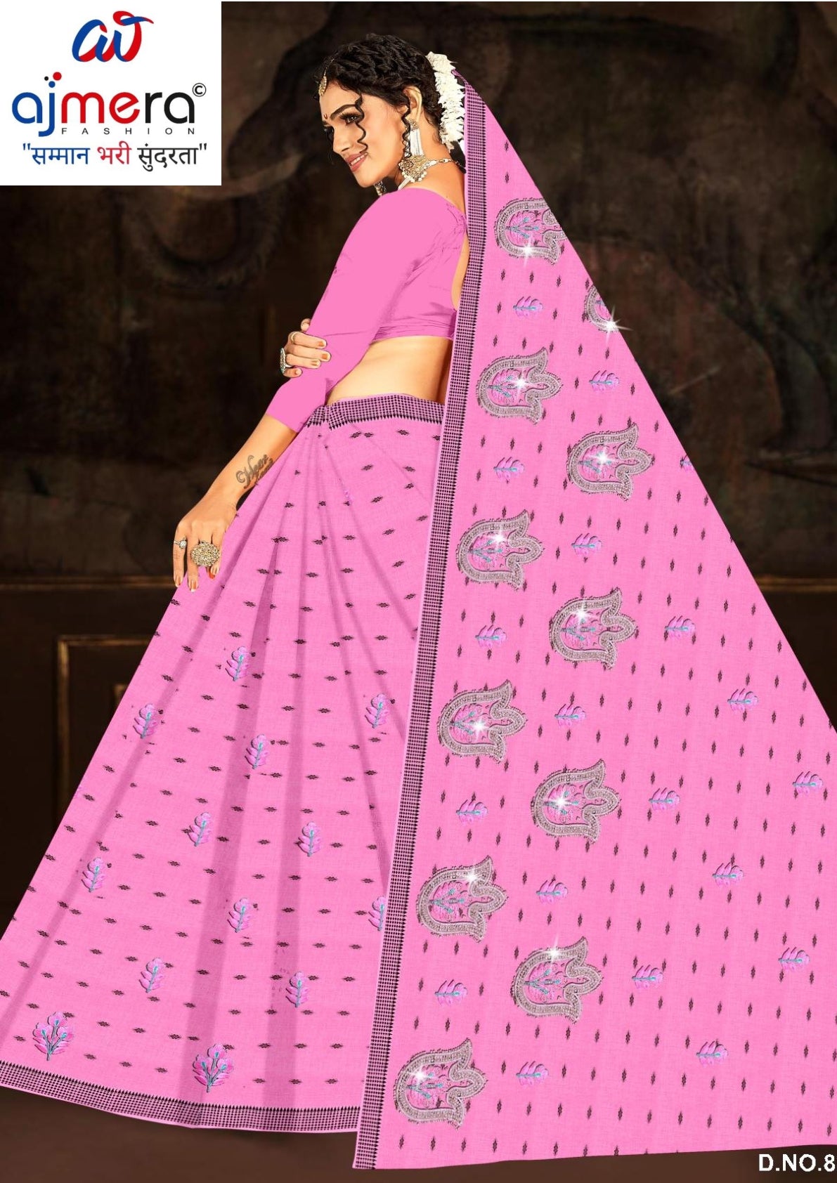 Printed Cotton Saree with Without Blouse for Premium Ethnic and Traditional Wear | PJA-BINDAAS