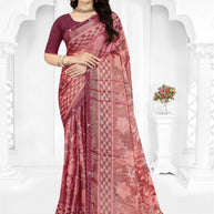 Fashionable Printed Saree with Blouse Piece for Festive Collection | TTS-HEENA VOL-28