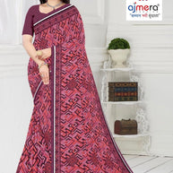 Dyed Matching Saree Exporter with Blouse Piece for Premium Ethnic and Traditional Wear | RRJ-JALPARI