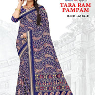 Classic Printed Saree with Blouse Piece for Timeless Traditional Style  | GLC-TARA RAM PAMPAM