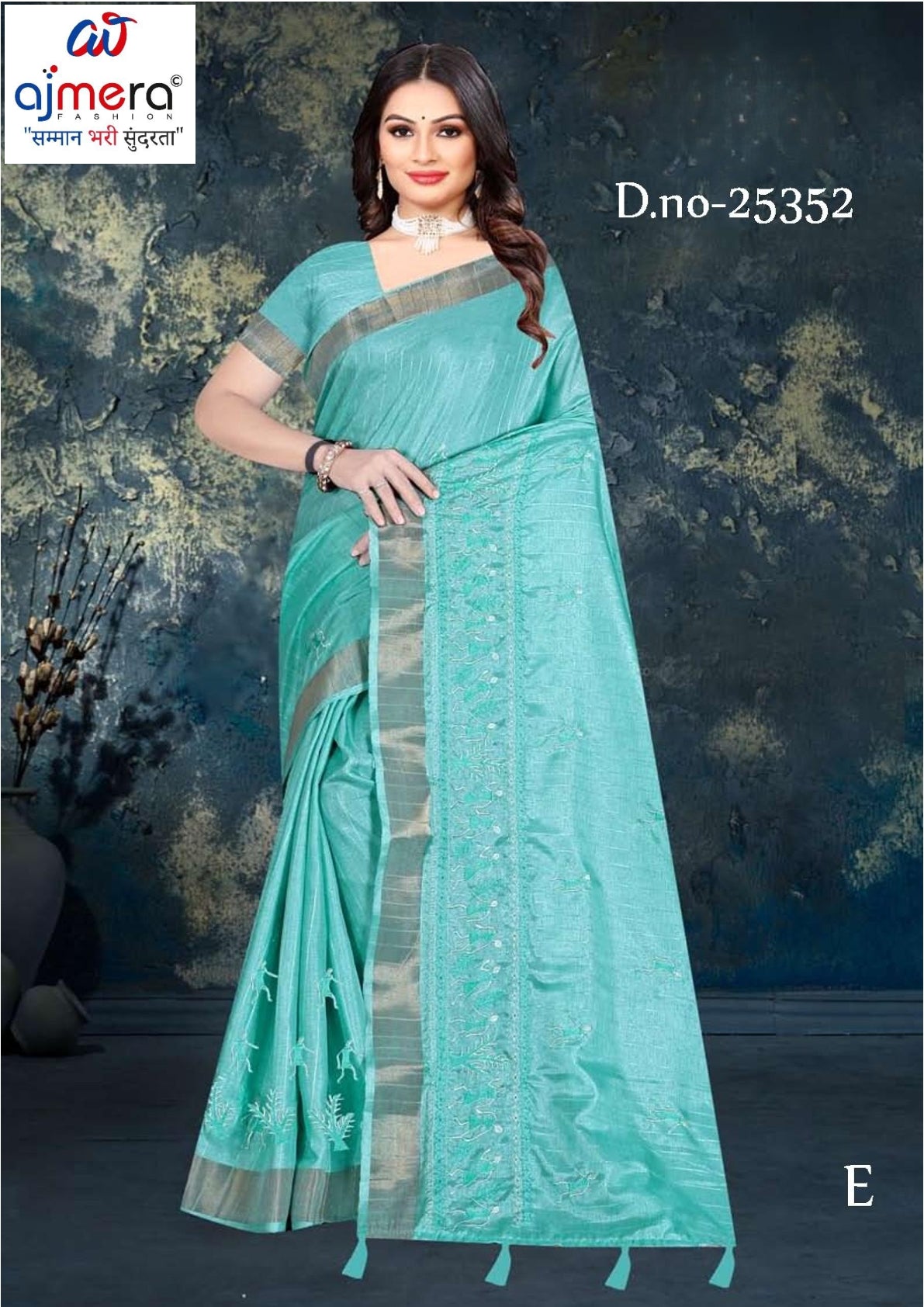 Premium Jacquard Silk Saree with Matching Blouse Piece for Ethnic Celebrations | MTE-25352