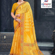 Fashionable Printed Saree with Blouse Piece for Festive Collection  | RMF-JASLEEN VOL-2