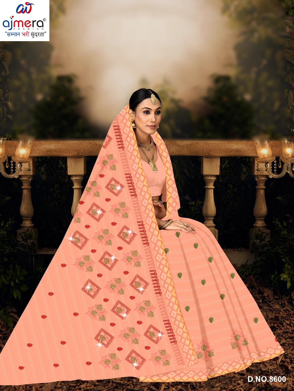 Fancy Cotton Saree with Without Blouse for Premium Ethnic and Traditional Wear | PJA-CHAM CHAM