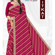Dyed Matching Saree in Surat without Blouse for Premium Ethnic and Traditional Wear | JP-KITKAT