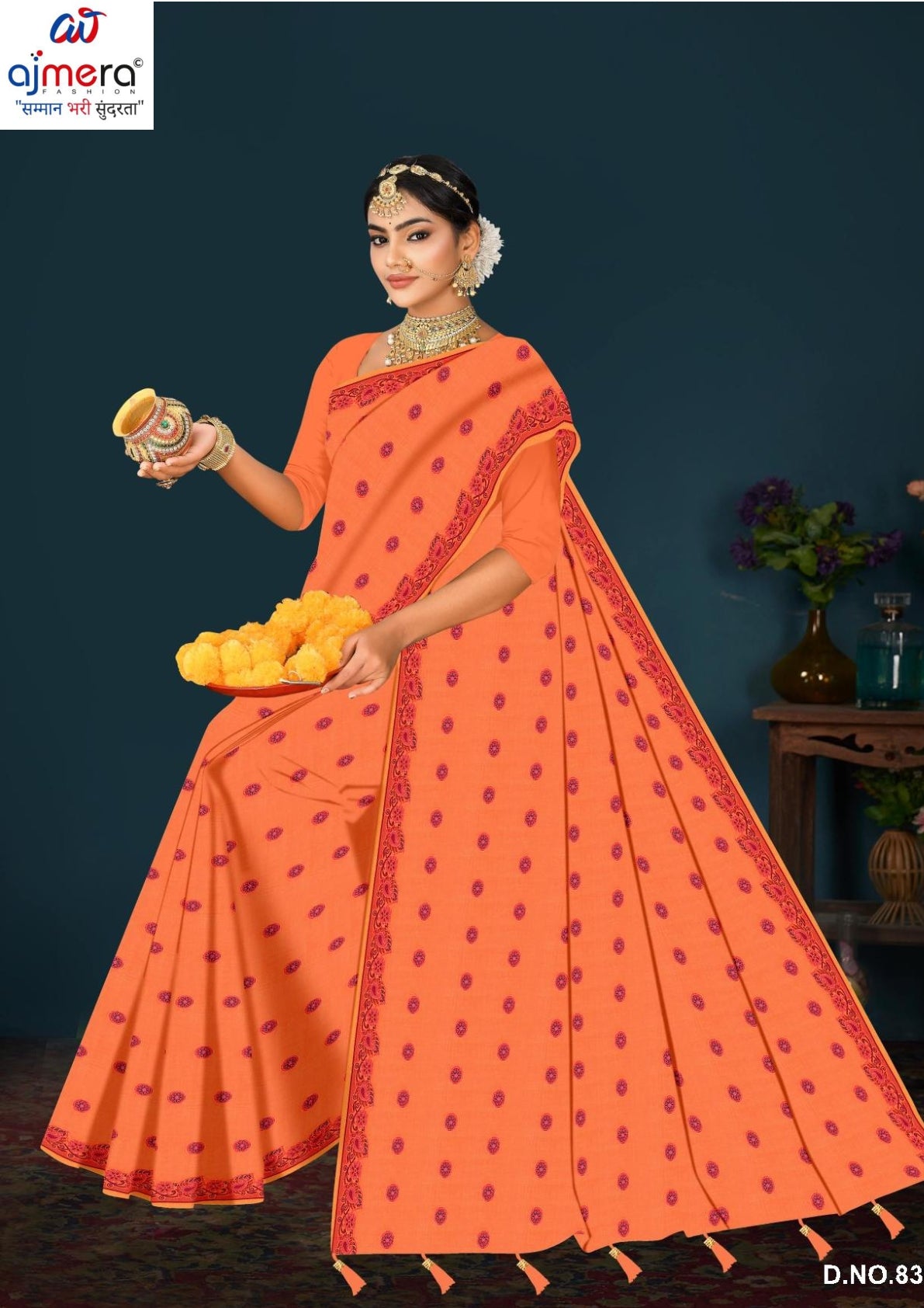 Soft Cotton Saree with Without Blouse for Premium Ethnic and Traditional Wear | PJA-BANGAL BEAUTY