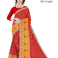 Georgette Print Loose Saree with Blouse for Premium Ethnic and Traditional Wear | TD-MITHASH