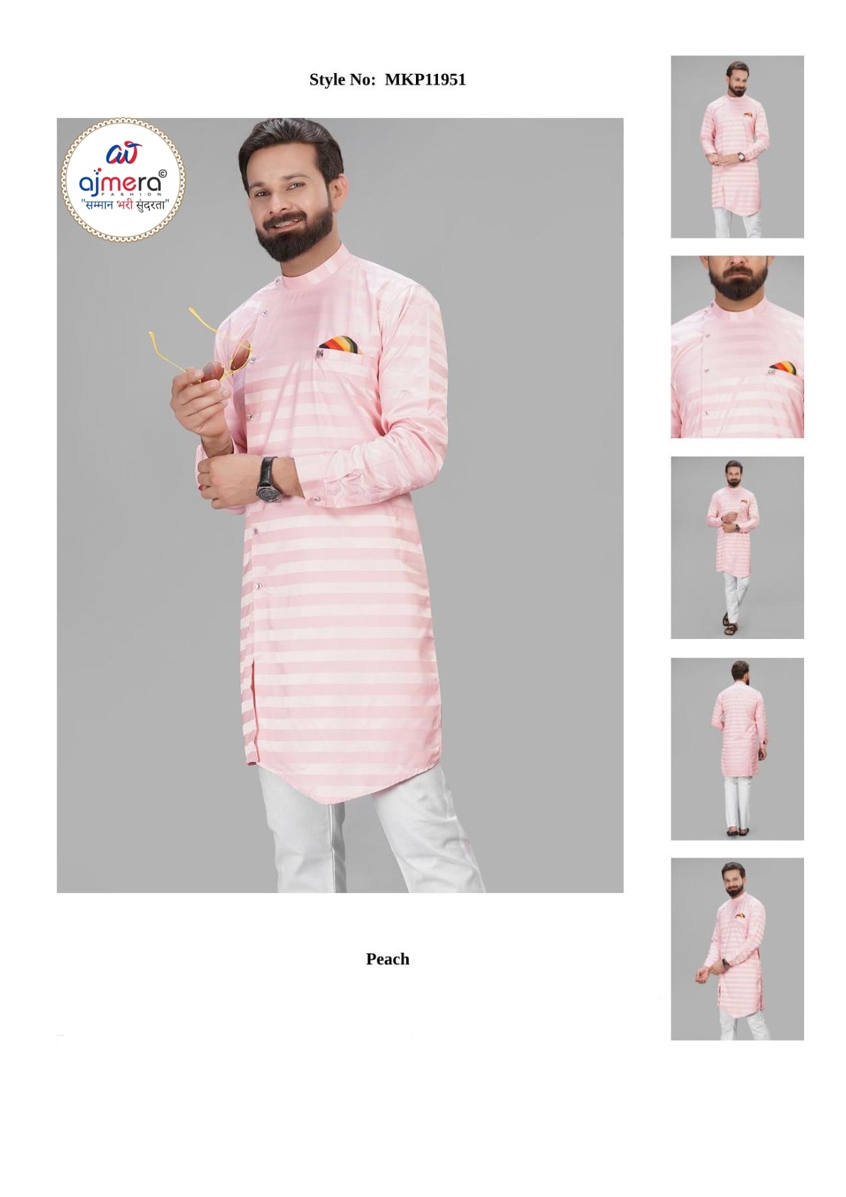 Premium Men's Kurta & Payjama for Wedding & Festive Wear | SNA-MKP11951