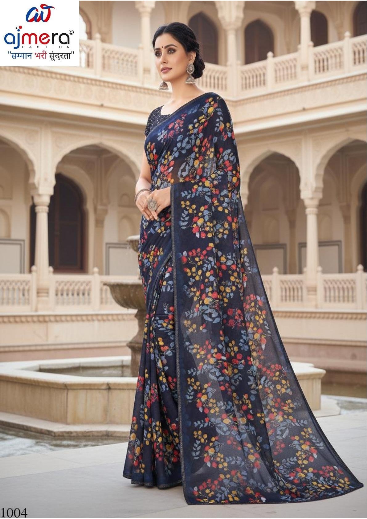Classic Printed Saree with Blouse Piece for Timeless Traditional Style  | GLC-FULL DEMOND