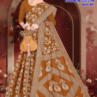 Soft Cotton Saree with Blouse Piece for Premium Ethnic and Traditional Wear | TLS-LUCKNOW COTTON WITH BP