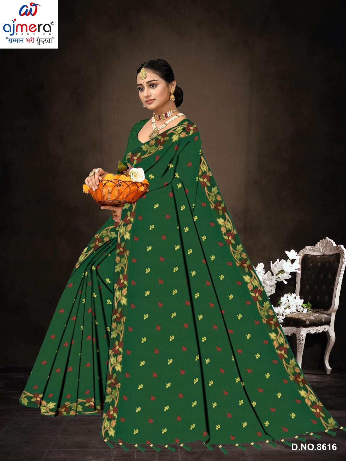 Cotton Saree with Without Blouse for Premium Ethnic and Traditional Wear | PJA-MEHAR