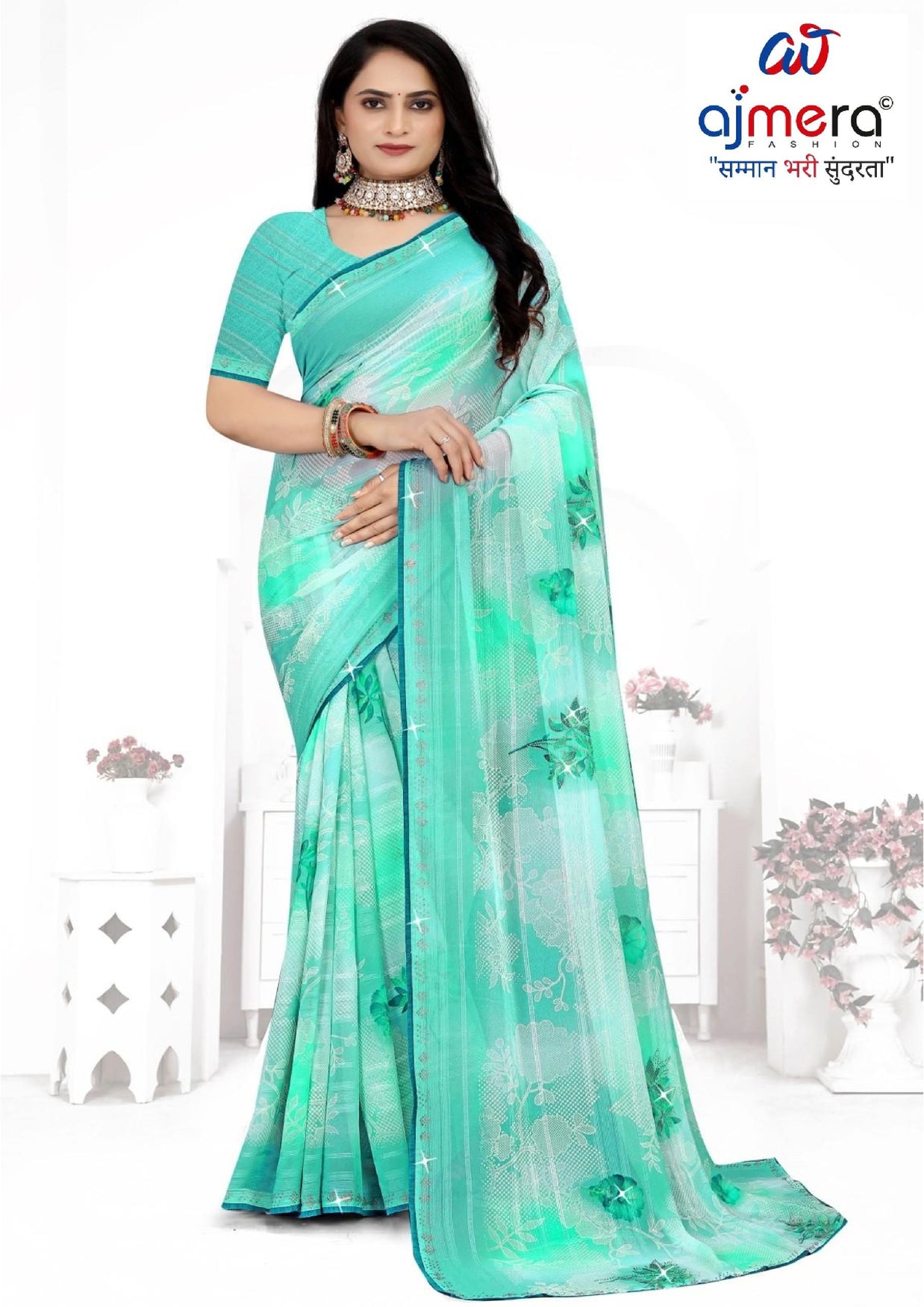 Graceful Printed Saree with Blouse Piece for Modern Ethnic Fashion | TTS-SAJAWAT VOL-2