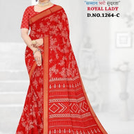 Designer Printed Saree with Blouse Piece for Special Occasions | GLC-ROYAL LADY