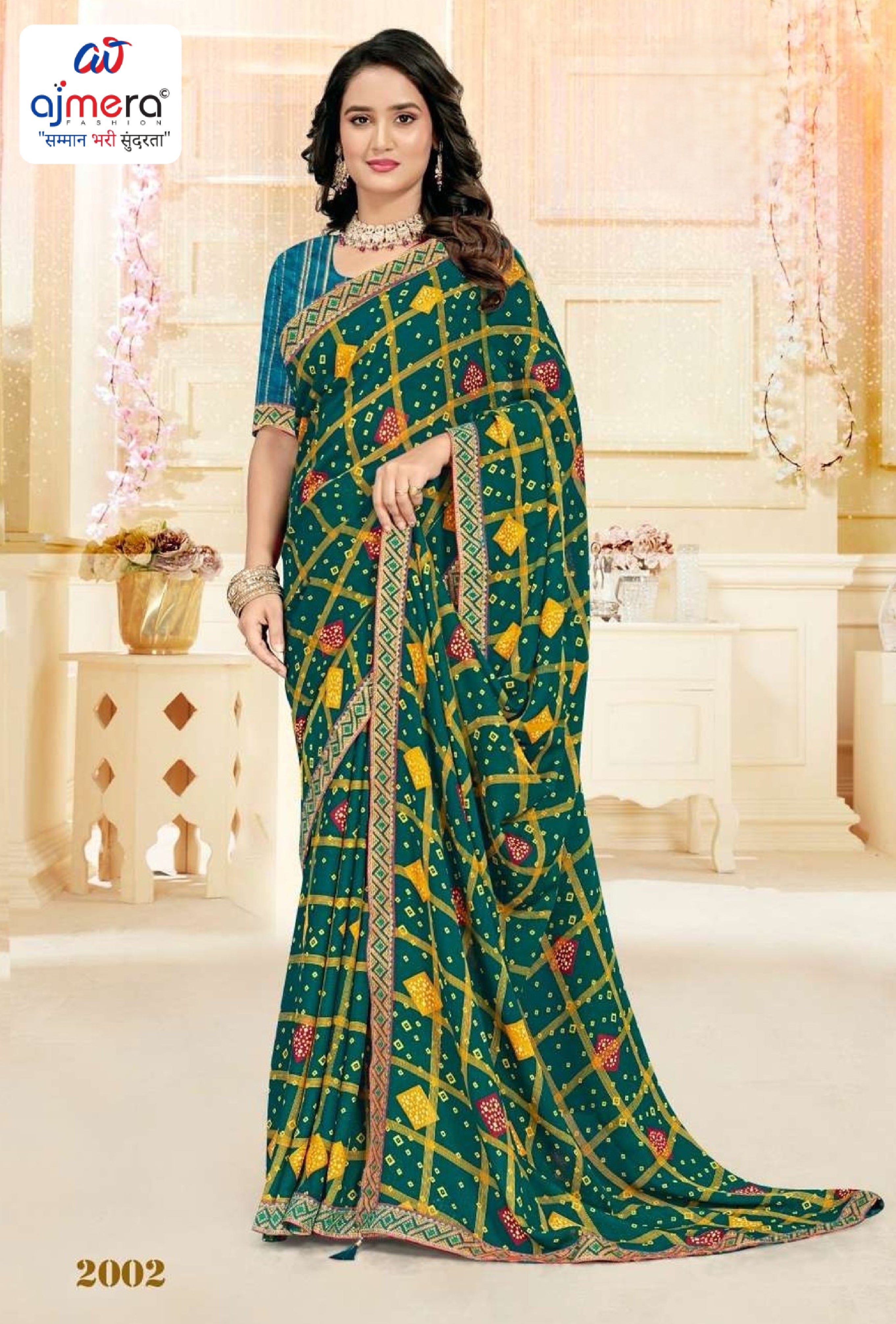 Stylish Printed Saree with Blouse Piece for Traditional Celebrations  | CAS-MAHARANI