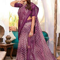 Chic Printed Saree with Blouse Piece for Sophisticated Ethnic Style  | PRM-APARNA BHABHI