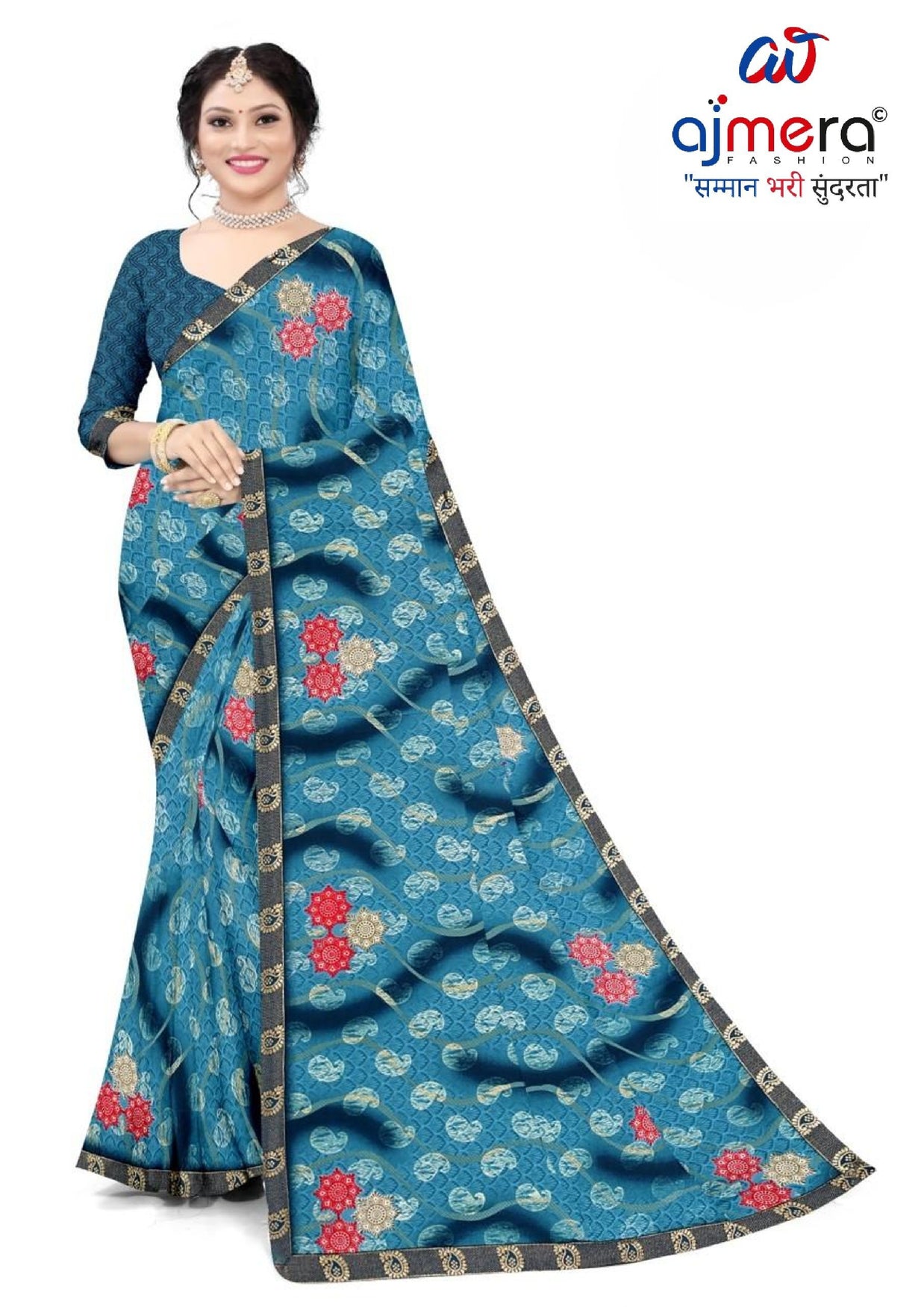 Trendy Printed Saree with Blouse Piece for Women’s Ethnic Wardrobe  | TTS-RATNALEKHA