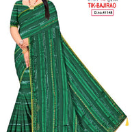Trendy Dyed Matching Saree with Blouse Piece for Premium Ethnic and Traditional Wear | TIK-BAJIRAO