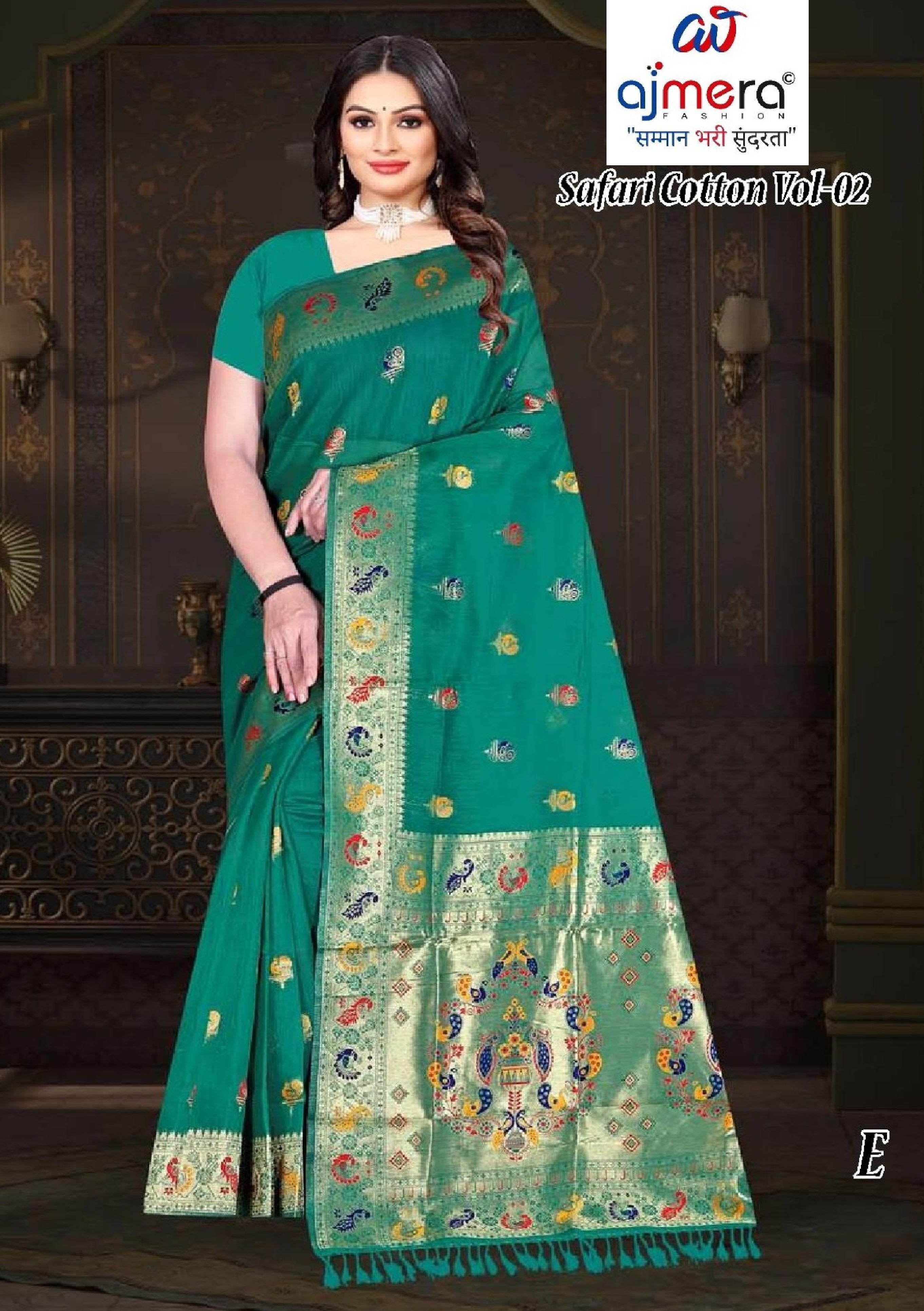 Exclusive Jacquard Silk Saree with Blouse Piece for Premium Cultural Wear | TUL-SAFARI COTTON VOL-02