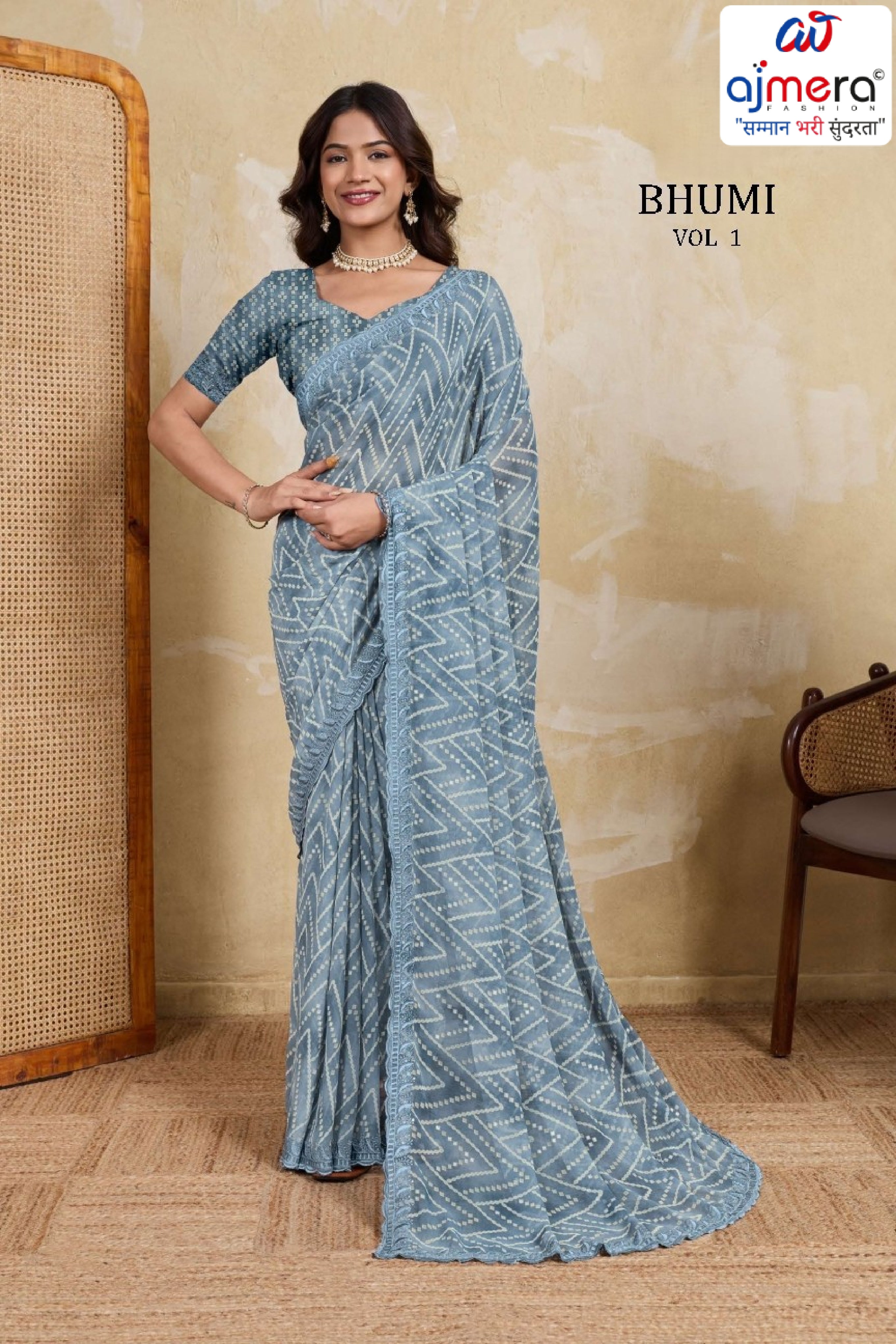 Stylish Printed Saree with Blouse Piece for Traditional Celebrations | RMF-BHUMI VOL-1