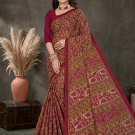 Premium Cotton Saree with Blouse Piece for Premium Ethnic and Traditional Wear | TLS-CHITRALEKHA WITH BP