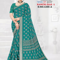 Trendy Printed Saree with Blouse Piece for Women’s Ethnic Wardrobe | GLC-KANCHI SILK