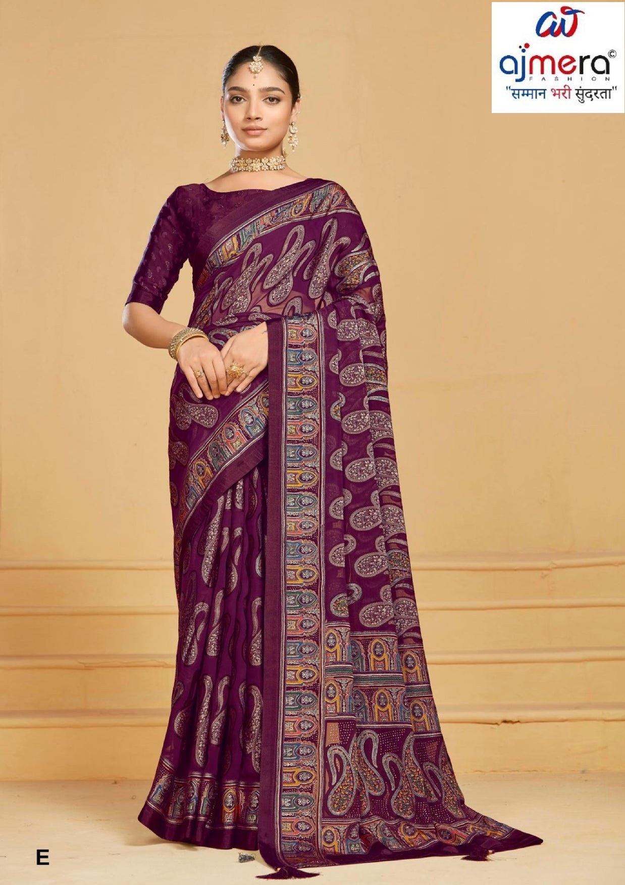 Chic Printed Saree with Blouse Piece for Sophisticated Ethnic Style  | RDD-VISHAKHA VOL-03