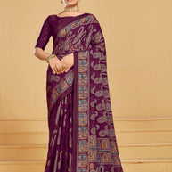 Chic Printed Saree with Blouse Piece for Sophisticated Ethnic Style  | RDD-VISHAKHA VOL-03